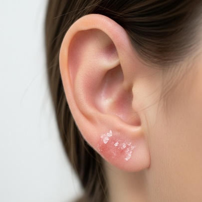 Dermatite da contatto al nichel sull'addome